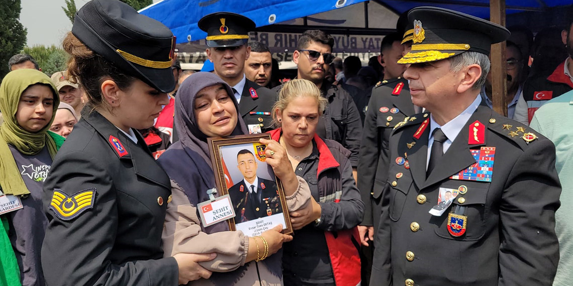 Şehit Ensar Enes Ertaş, Hatay'da toprağa verildi