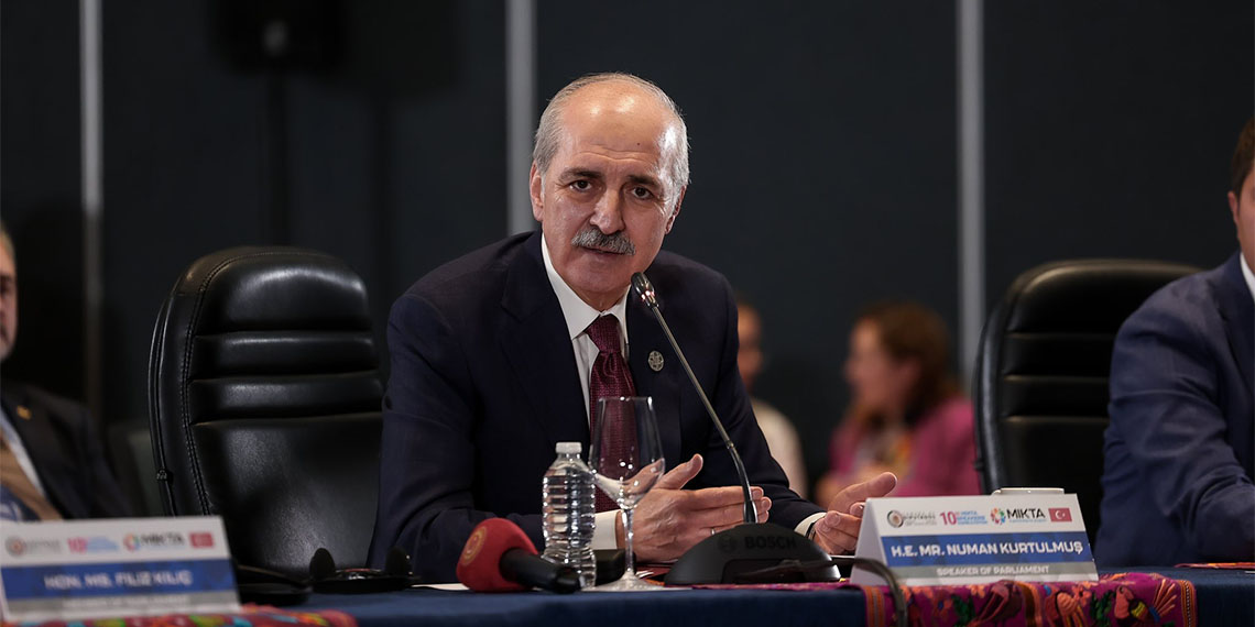 TBMM Başkanı Numan Kurtulmuş, MIKTA toplantısına ilişkin, "Küresel sorunlar karşısında bölgeler arası diyaloğun ve parlamenter diplomasinin önemine dikkat çektiğimiz toplantıda, ülkemizin güncel çatışmalara ilişkin çözüm önerilerini paylaştık" dedi.