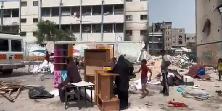 Refah'tan kaçan Gazzeliler su bulamıyor