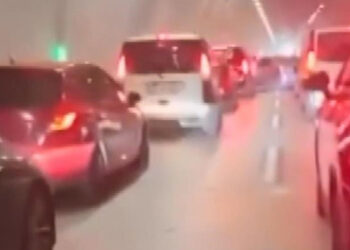Üsküdar'da düğün konvoyu Çamlıca Tünelini kapattı