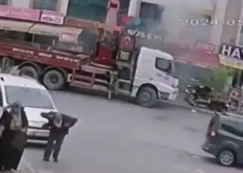 Vinç elektrik kablolarına değince patlama oldu : 1 yaralı