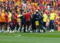 Galatasaray-fenerbahçe derbisi öncesi sahada gerginlik