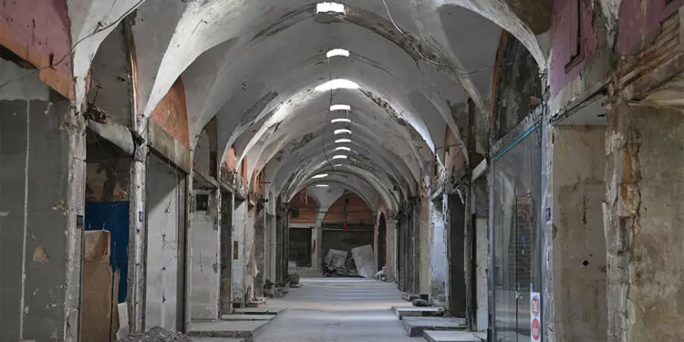 Kahramanmaraş'ta tarihi kapalı çarşı'da restorasyon