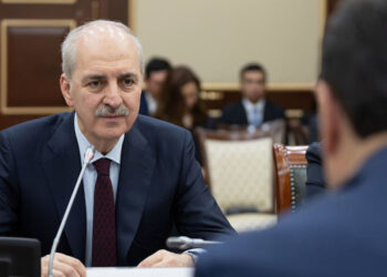 Kurtulmuş, Kazakistan Meclisi Başkanı ile görüştü