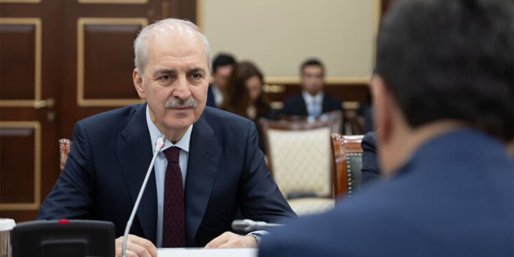 Kurtulmuş, Kazakistan Meclisi Başkanı ile görüştü