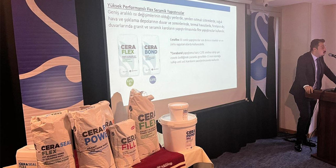 Yapı kimyasalları, seramik ve vitrifiye ürünleriyle 50 ülkeye ihracat yapan Seramiksan eğitim seminerlerine hız kesmeden devam ediyor.