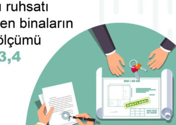 Yapı ruhsatı verilen yüz ölçümü yüzde 33,4 arttı