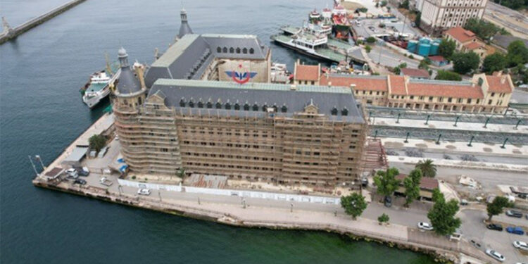 Haydarpaşa Garı'nın yeni hali dron ile görüntülendi