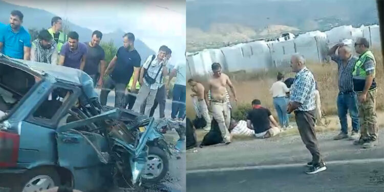 Mersin'de otobüs karşı şeride geçti; 2 ölü 34 yaralı