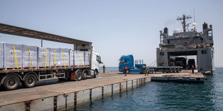 ABD'nin Gazze kıyısına kurduğu iskelenin maliyeti 230 milyon dolar