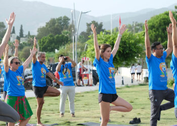 Bodrum'da Uluslararası Yoga Günü Etkinliği