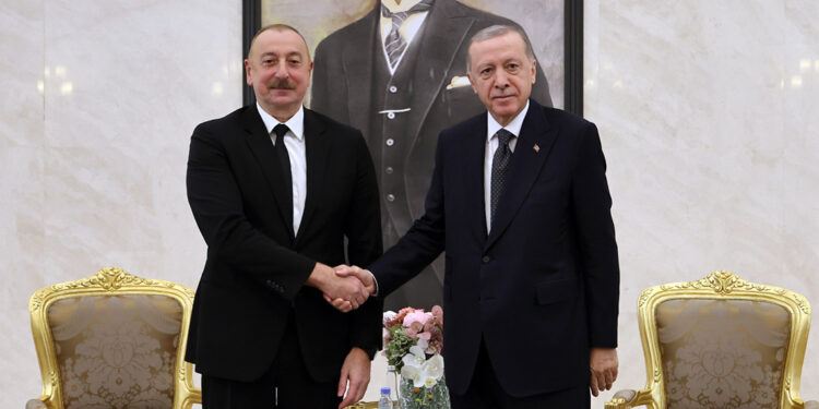 Erdoğan, Azerbaycan Cumhurbaşkanı Aliyev ile görüştü