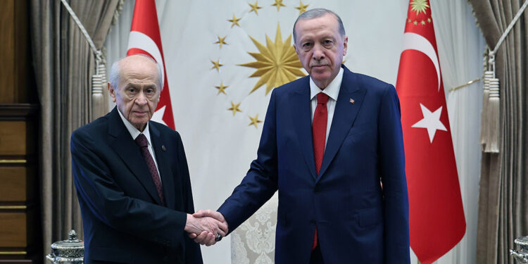 Erdoğan, MHP lideri Bahçeli'yi kabul etti
