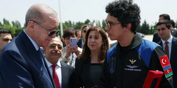 Erdoğan, astronot tuva cihangir atasever ile görüştü