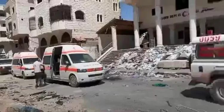 Filistin kızılayı, al-quds hastanesini tekrar hizmete açıyor