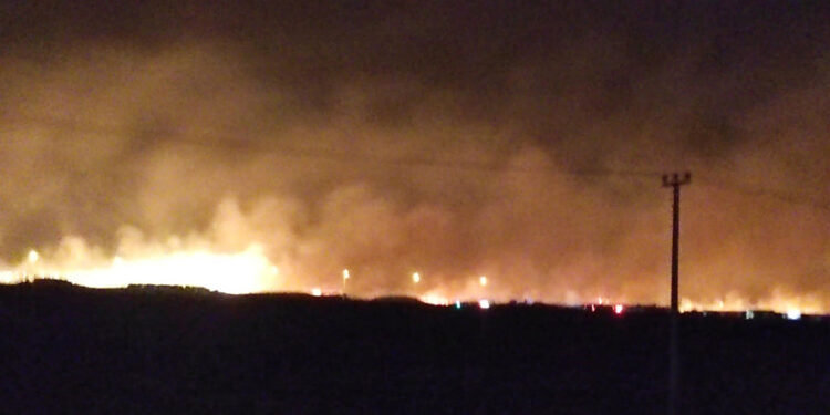 Gaziantep'te anız yangını