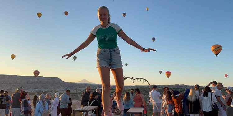 Kapadokyada bayram tatili yoğunluğu