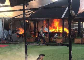 Konya'da restoranda yangın