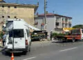 Samsun'da yolcu minibüsüne kamyon çarptı; 11 yaralı