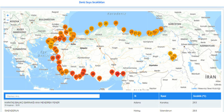Deniz suyu sıcaklığı 29 dereceyi aştı