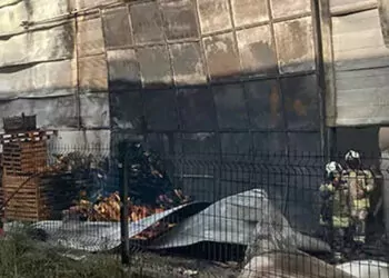 Ankara'da palet fabrikasında yangın