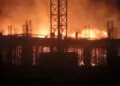 Şırnak'ta yapımı süren hastane inşaatında yangın