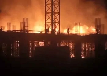 Şırnak'ta yapımı süren hastane inşaatında yangın