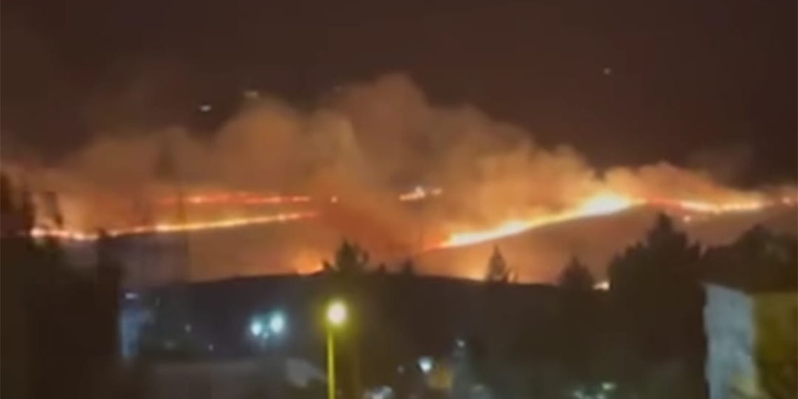 Silvan'da anız yangını