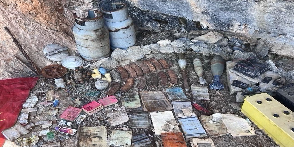 Pençe-Kilit bölgesinde çok sayıda mühimmat ele geçirildi