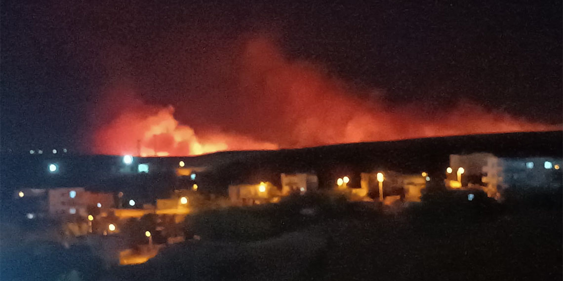 Silvan'da çıkan anız yangını korkuttu