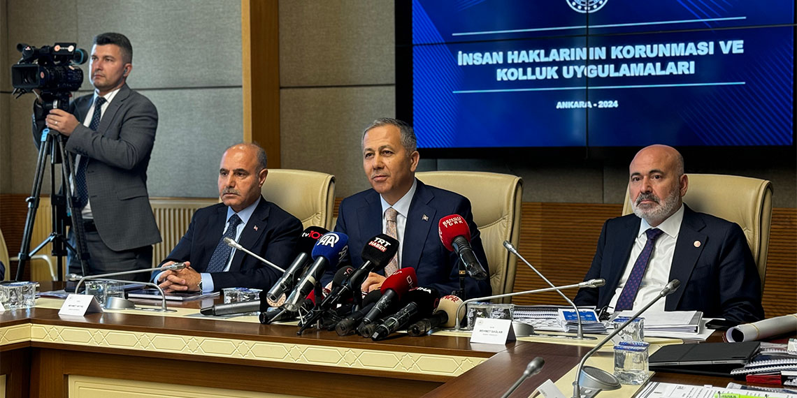 İçişleri Bakanı Ali Yerlikaya, "Hukukumuzda 2002 yılından itibaren altına imza atılan tüm kanun, çalışma ve projelerimizde insanlık onurunu ayaklar altına almaya kalkışan her bakış açısı ifade ve uygulama reddedilmiştir" dedi.