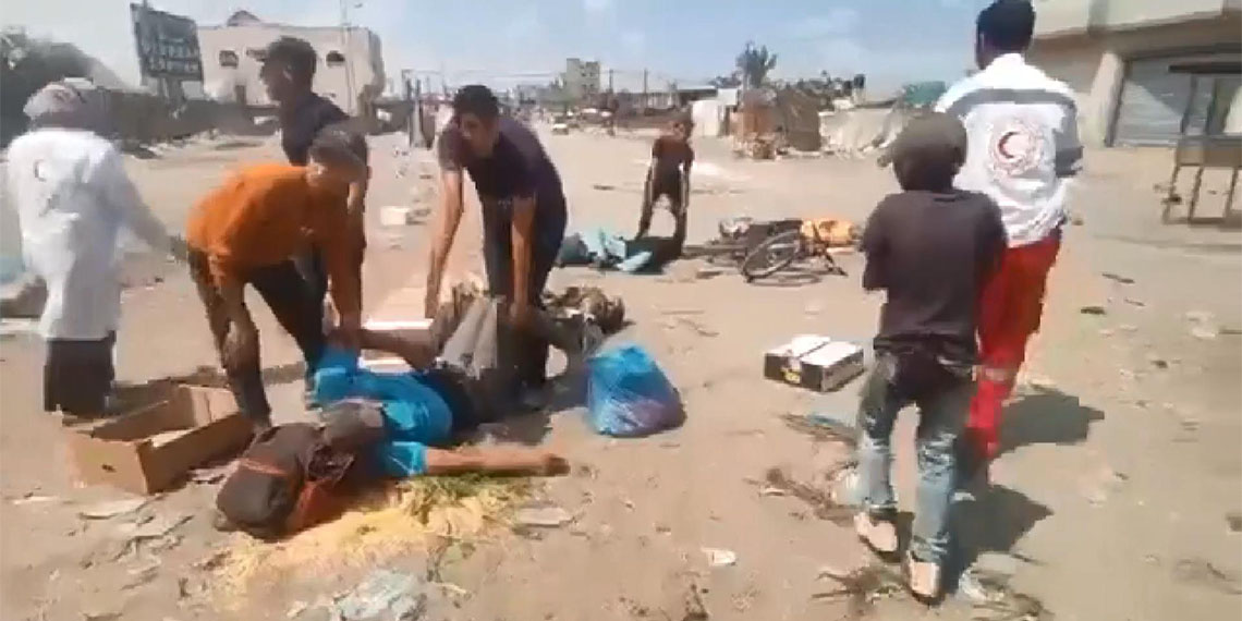 Al Amal hastanesinde tedavi gören yaralılar görüntülendi