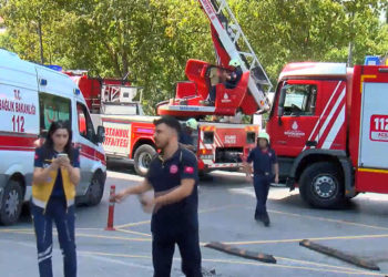 Esenler'de özel hastanede yangın