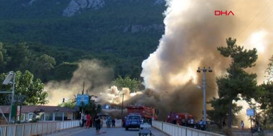 Antalya'da restoran yangını