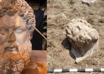 Aphrodisias'ta Zeus'a ait mermer baş bulundu