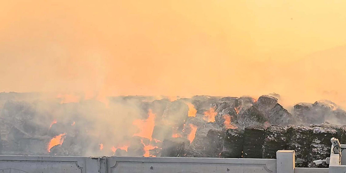 Aydın'da kağıt fabrikasındaki yangın 4'üncü gününde