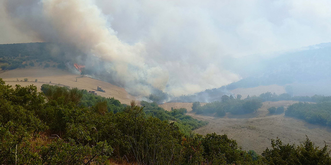 Balıkesir'deki orman yangını 2'nci gününde