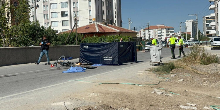 Beton mikserinin çarptığı bisikletin sürücüsü öldü