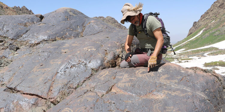 Cilo-Sat Dağları'ndaki hayvan figürlü kaya resimleri, tez konusu oldu