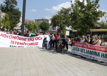 Edirne'de taş ocağı istemeyen köylüler imza topladı