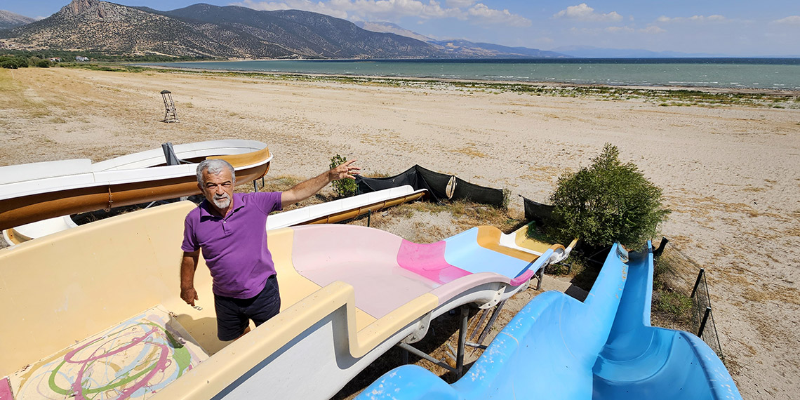 Eğirdir Gölü'nün derinliği, 74 yılda 12,8 metre geriledi