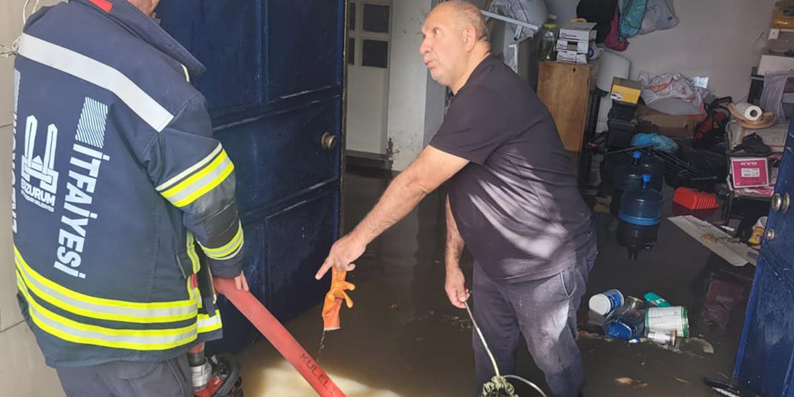 Erzurum'da sel felaketi sonrası yaralar sarılıyor