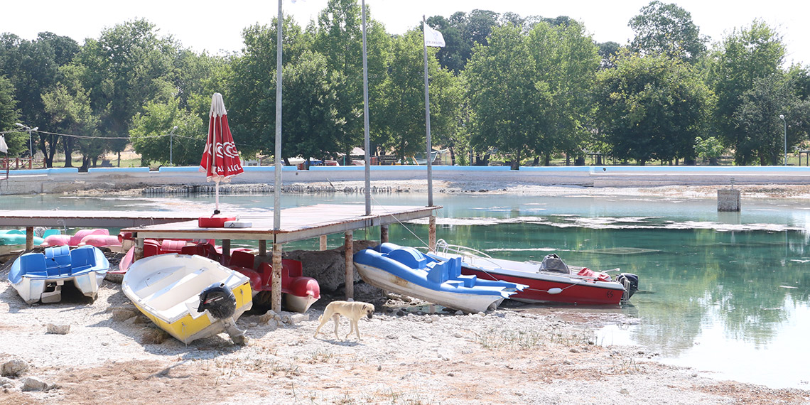 Eskişehir'deki Sakaryabaşı Göleti kuruma noktasına geldi