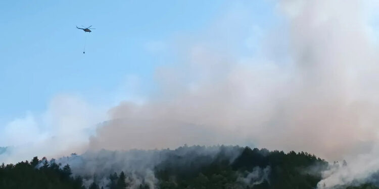Kastamonu'da yıldırım düşmesiyle çıkan yangında 2'nci gün
