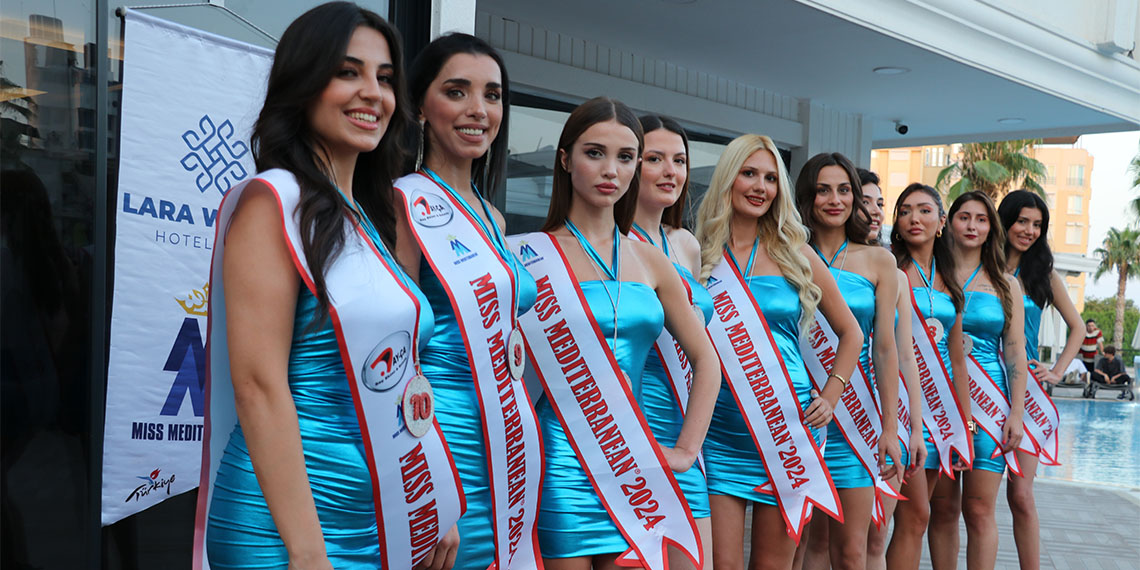 Antalya'da 23'üncüsü düzenlenen Miss Mediterranean 2024 Güzellik Yarışması'nın 10 yarışmacısı, finale hazırlanıyor.
