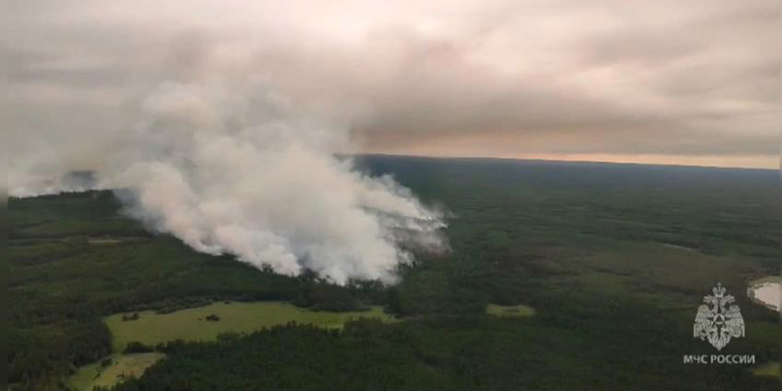 Rusya’nın Yakutistan Cumhuriyeti'nde orman yangını