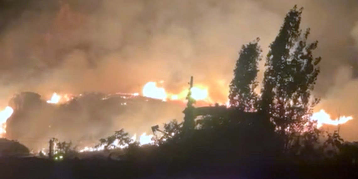 Tokat'ta Hac Dağı'ndaki örtü yangını büyümeden söndürüldü