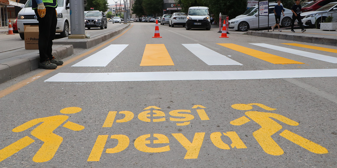 Van'daki Kürtçe yazıların üzerine 'Türkiye Türk’tür, Türk kalacak' yazıları yazıldı