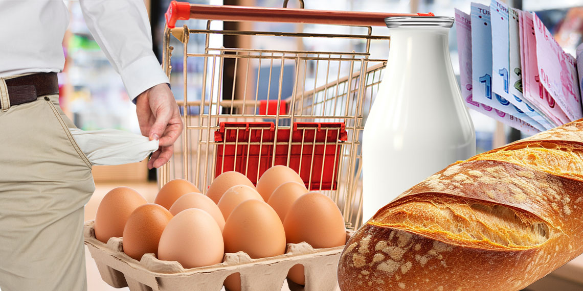 Dört kişilik bir ailenin açlık sınırı 19 bin 44 liraya çıktı