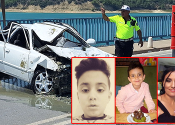 Pikniğe giderken göle düşen otomobilde ölen aile defnedildi